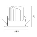 Compact Design COB LED Ceiling Downlight for Store, Office Lighting